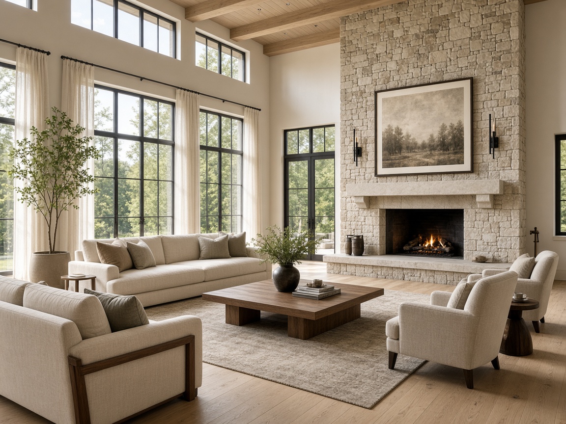 Illustrative great room interior